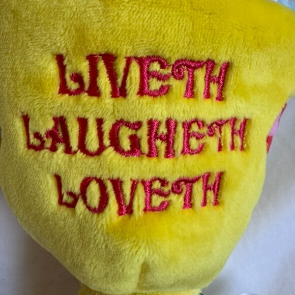 NWT Bark Box THE HOWLEY GRAIL Plush Dog Toy, Yellow + Blue, M-L (20+ lbs) - Picture 6 of 16